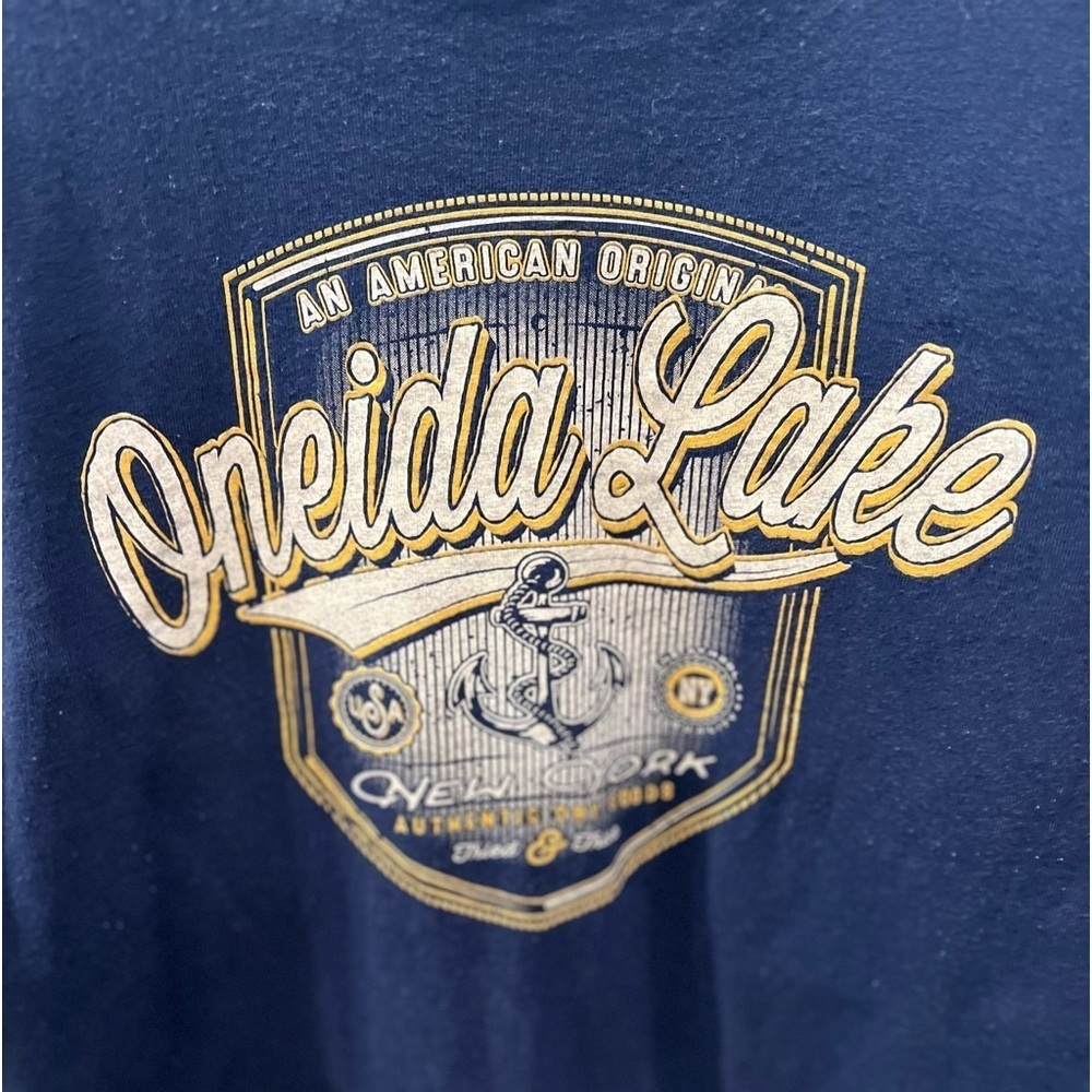 Oneida Lake New York t-shirt size 2X in GUC